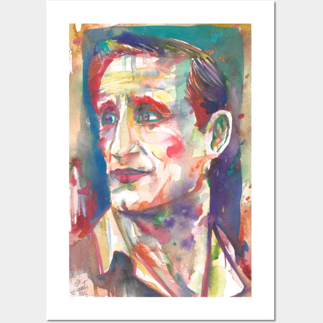 NEIL CASSADY watercolor portrait Wall Art by lautir